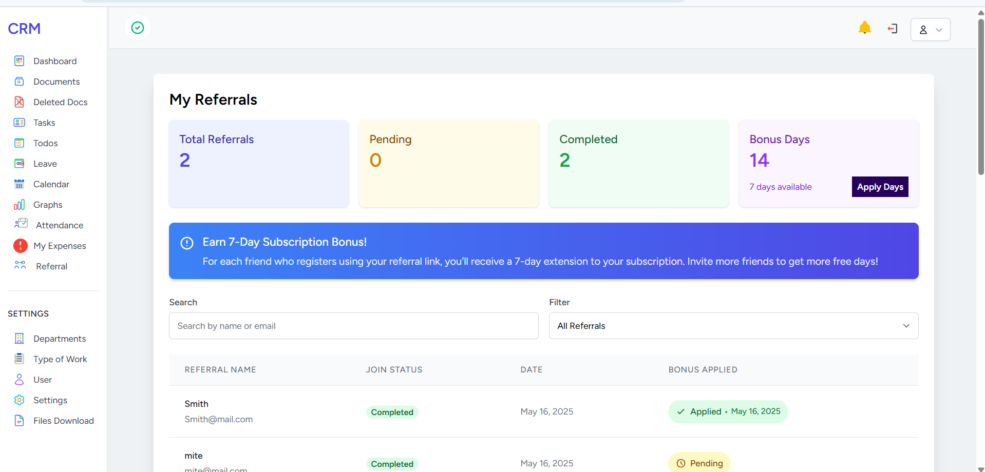 Referral Rewards